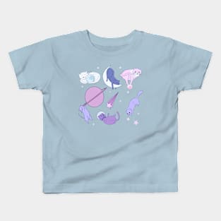 Space kitties! Kids T-Shirt